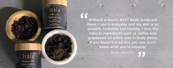 Isola Coffee + Sugar Body Scrub Vegan Natural Cruelty Free